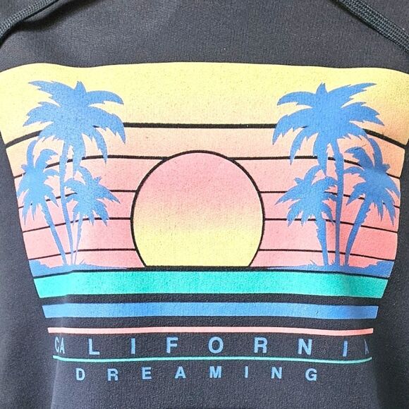 CALL YOUR MOTHER Women's California Dreaming Hooded Pullover Sweatshirt Size L - Picture 4 of 14